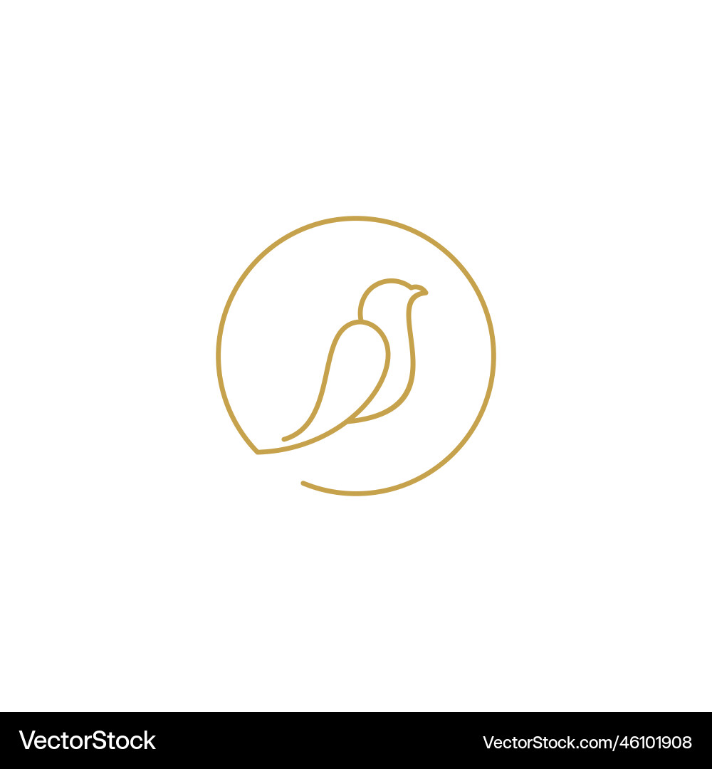 Abstract birds on branches continuous one line Abstract birds on branches continuous one line vector image