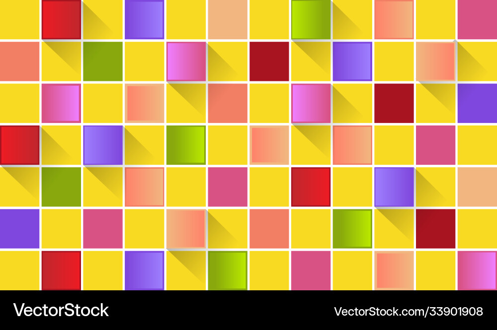 Abstract colorful square background design concept Vector Image