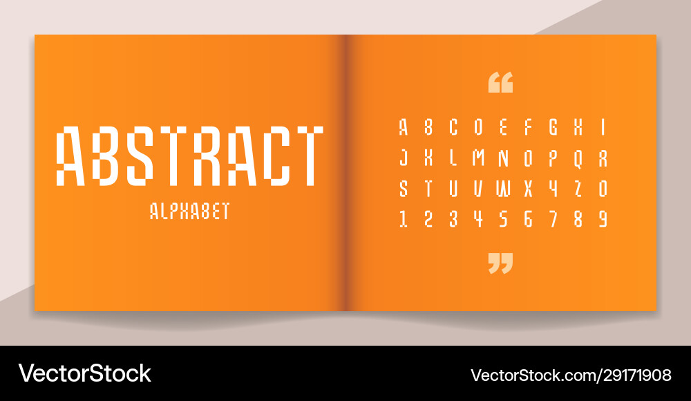 Abstract font and alphabet set lettering design Abstract font and alphabet set lettering design vector image