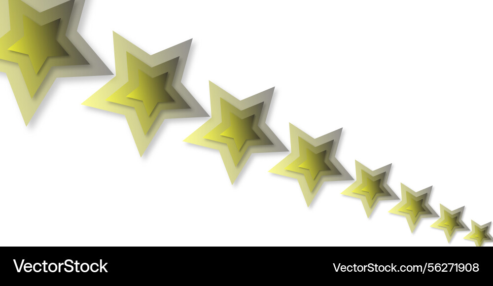 Abstract seamless pattern of star with soft shadow Vector Image
