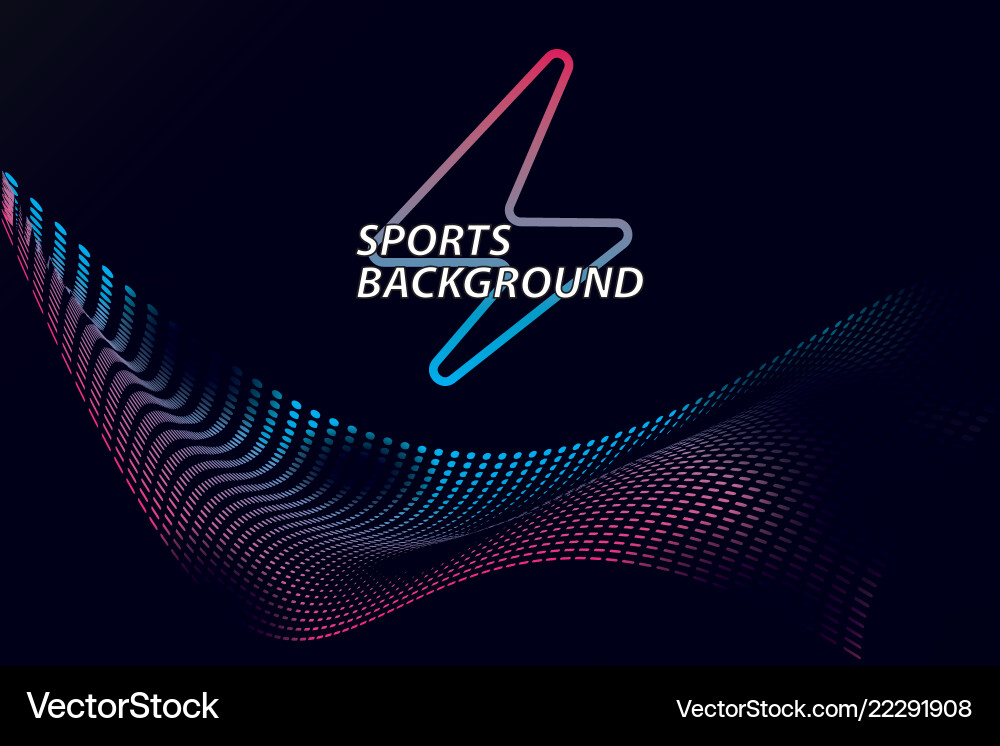 Bright abstract background with a dynamic waves vector image
