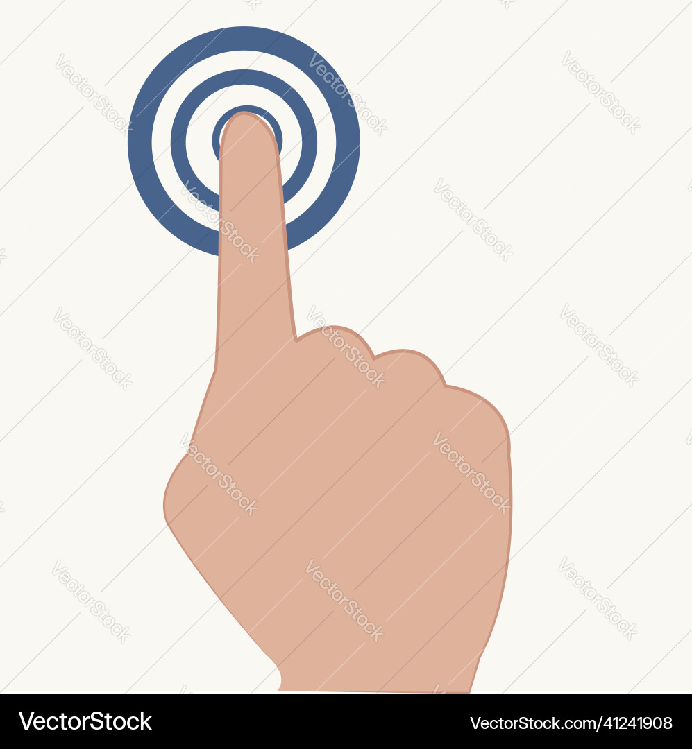 Click hand icon pointer finger Click hand icon pointer finger Vector Image