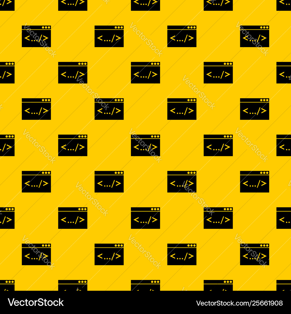 Code window pattern Code window pattern Vector Image