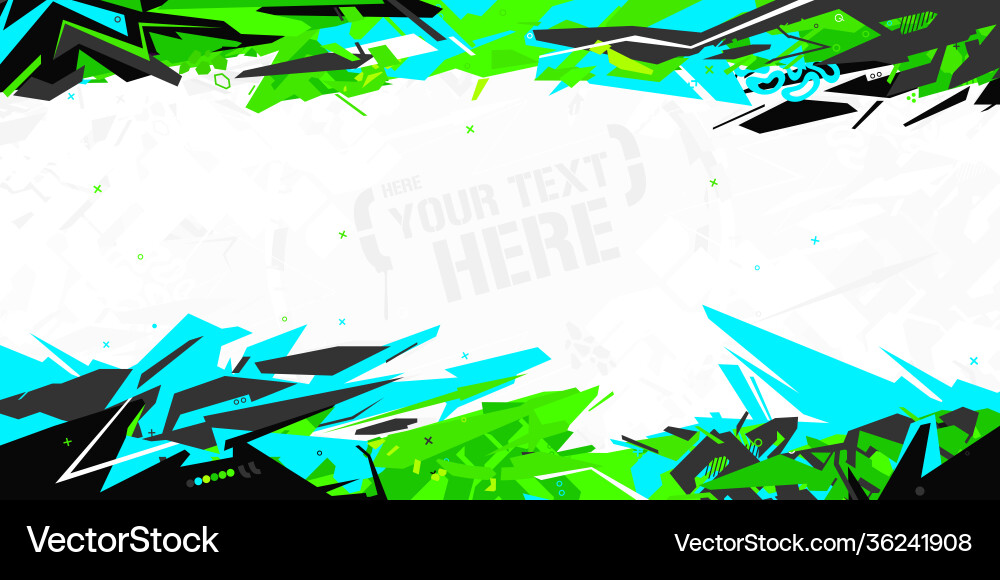 Colorful urban cyberpunk abstract graffiti style Colorful urban cyberpunk abstract graffiti style vector image