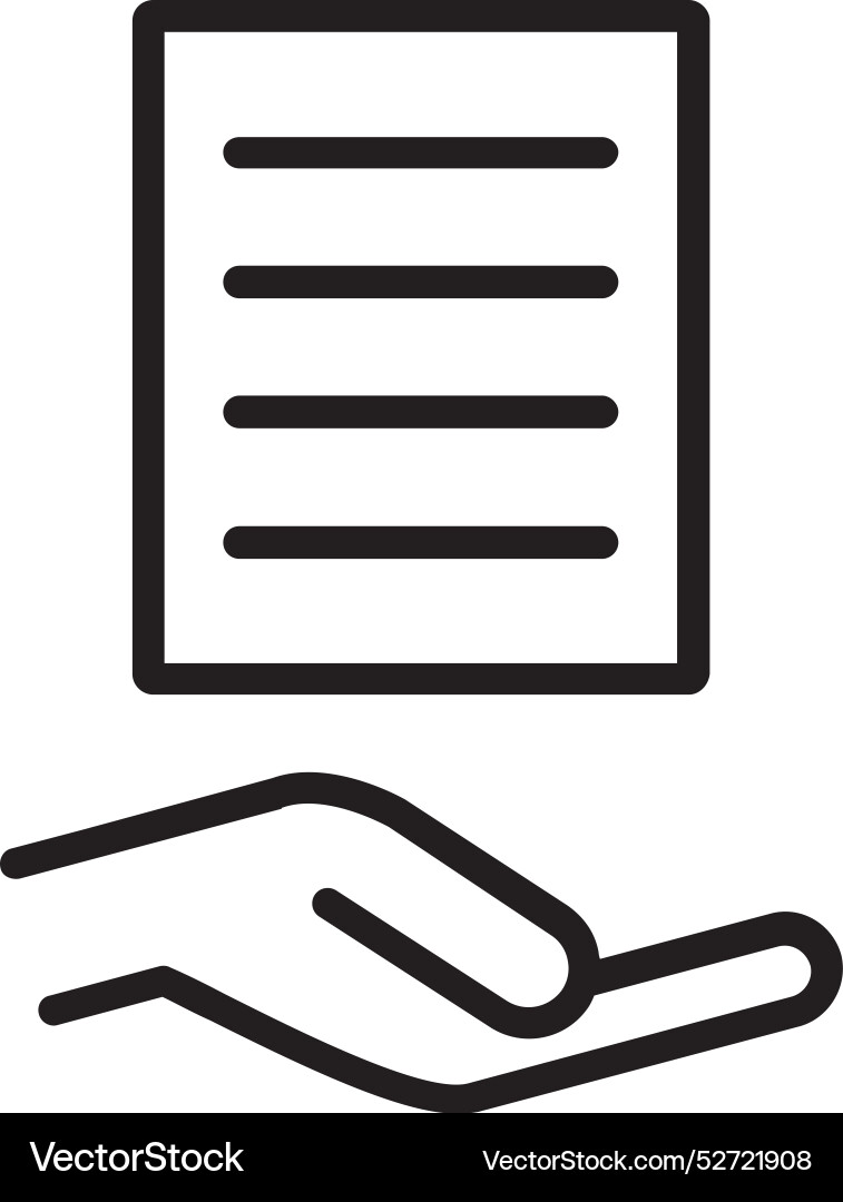 Document line icon design Vector Image