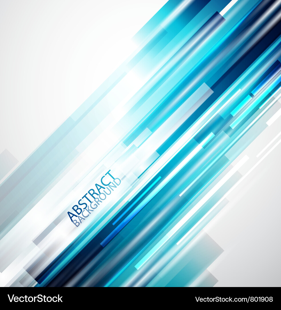 Dynamic Blue Line Background vector image