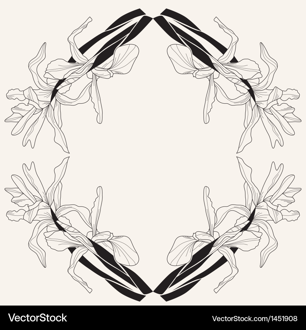Elegant Floral Frame Royalty Free Vector Image