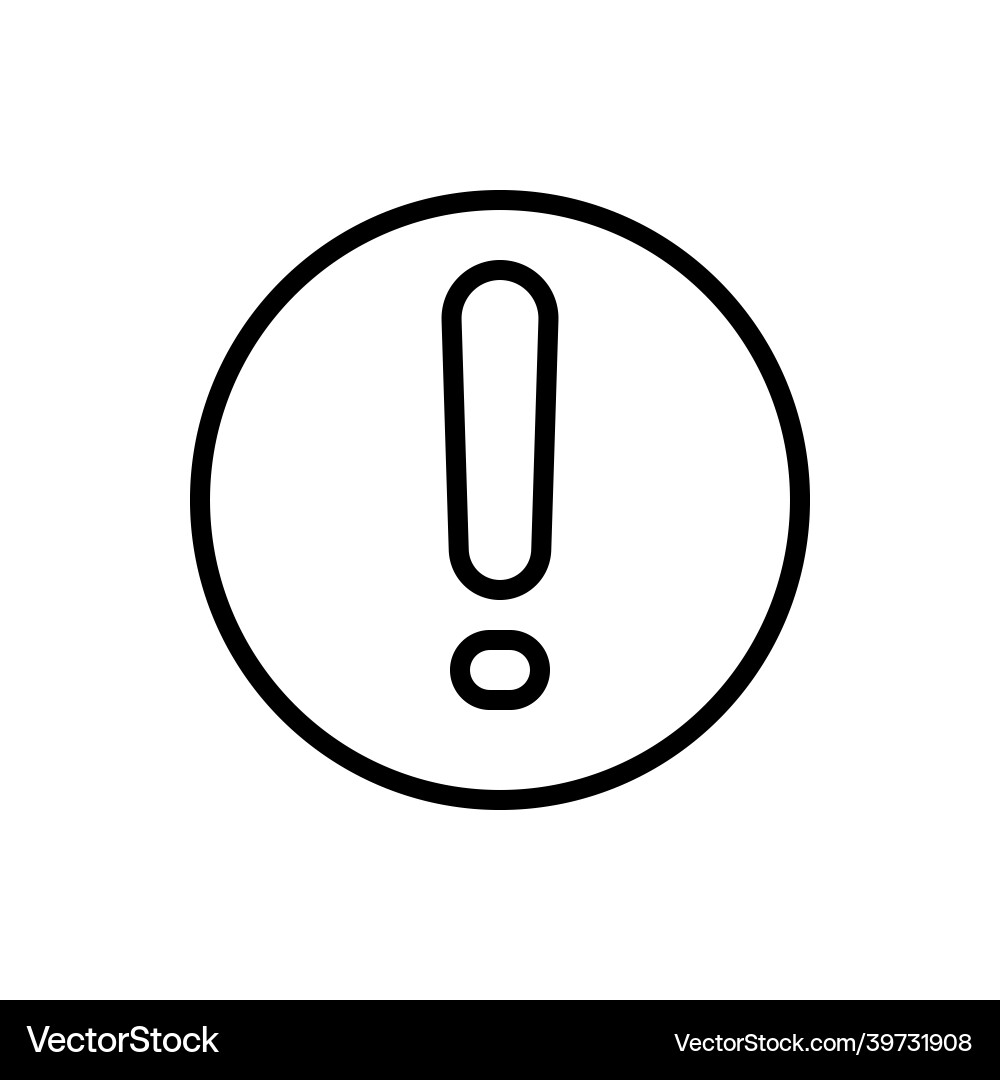 Error icon problem vector image