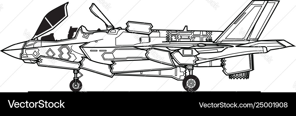 F-35B Lightning II Takeoff vector image