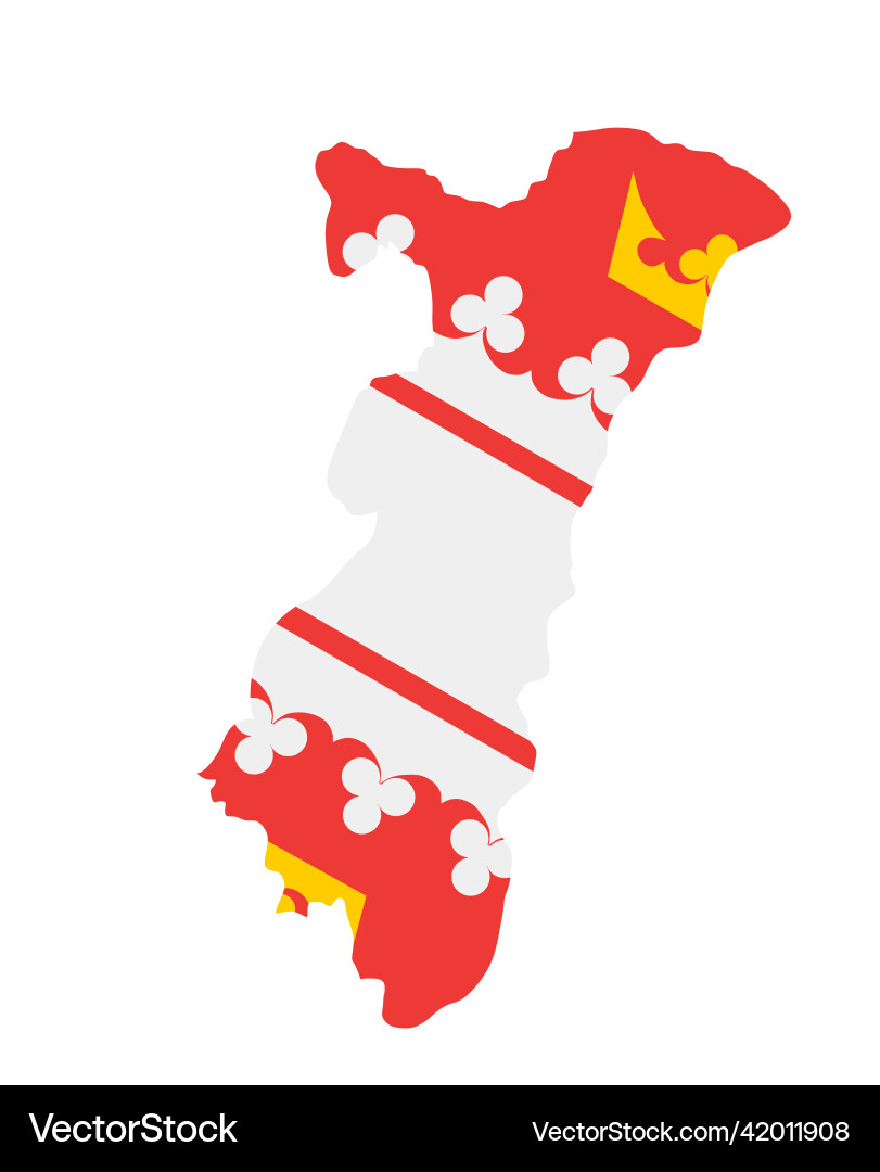 Französisches Gebiet alsace map flag silhouette Französisches Gebiet alsace map flag silhouette vektorbild