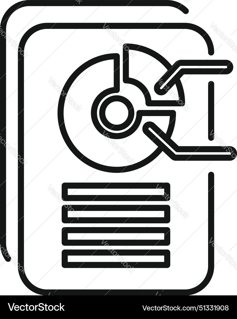 Hard disk drive line icon Hard disk drive line icon vector image