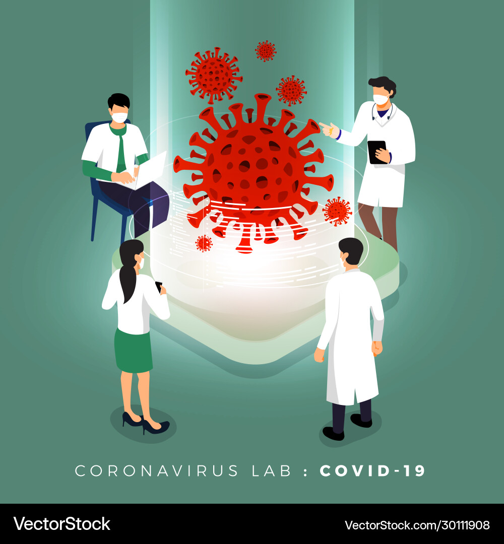 Labs covid-19 Labs covid-19 vector image