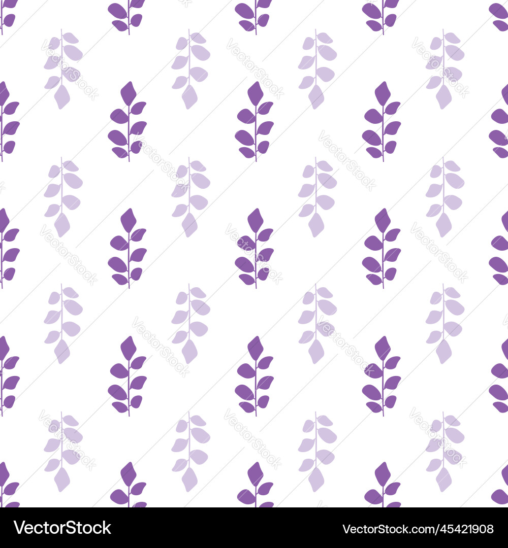 Leaf repeat pattern seamless withe Leaf repeat pattern seamless withe Vector Image