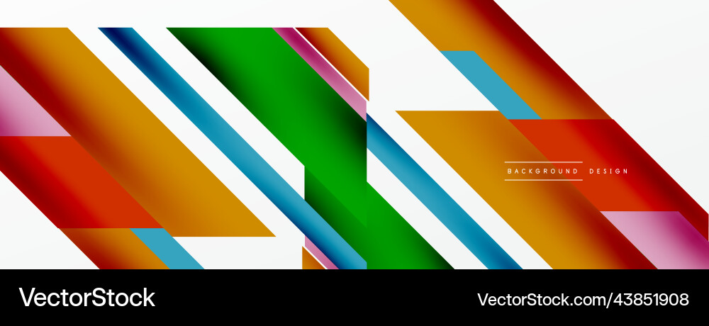 Minimal geometric abstract background dynamic 3d Vector Image