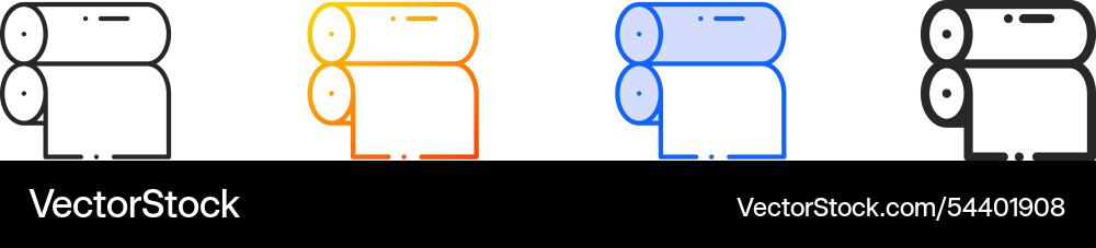 Offset iconthin linear gradient blue stroke Offset iconthin linear gradient blue stroke vector image