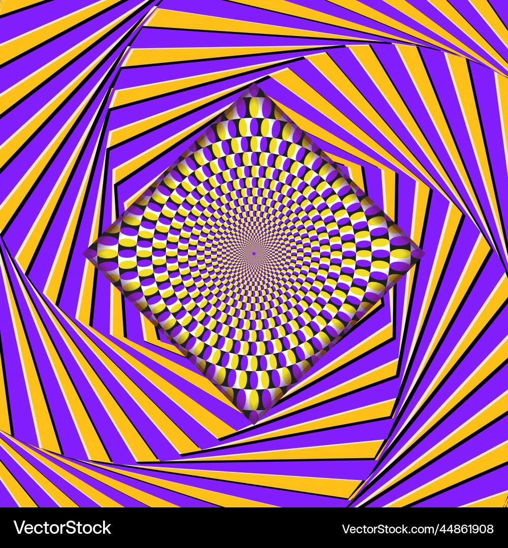 Optical illusion seamless pattern moving visual Optical illusion seamless pattern moving visual vector image