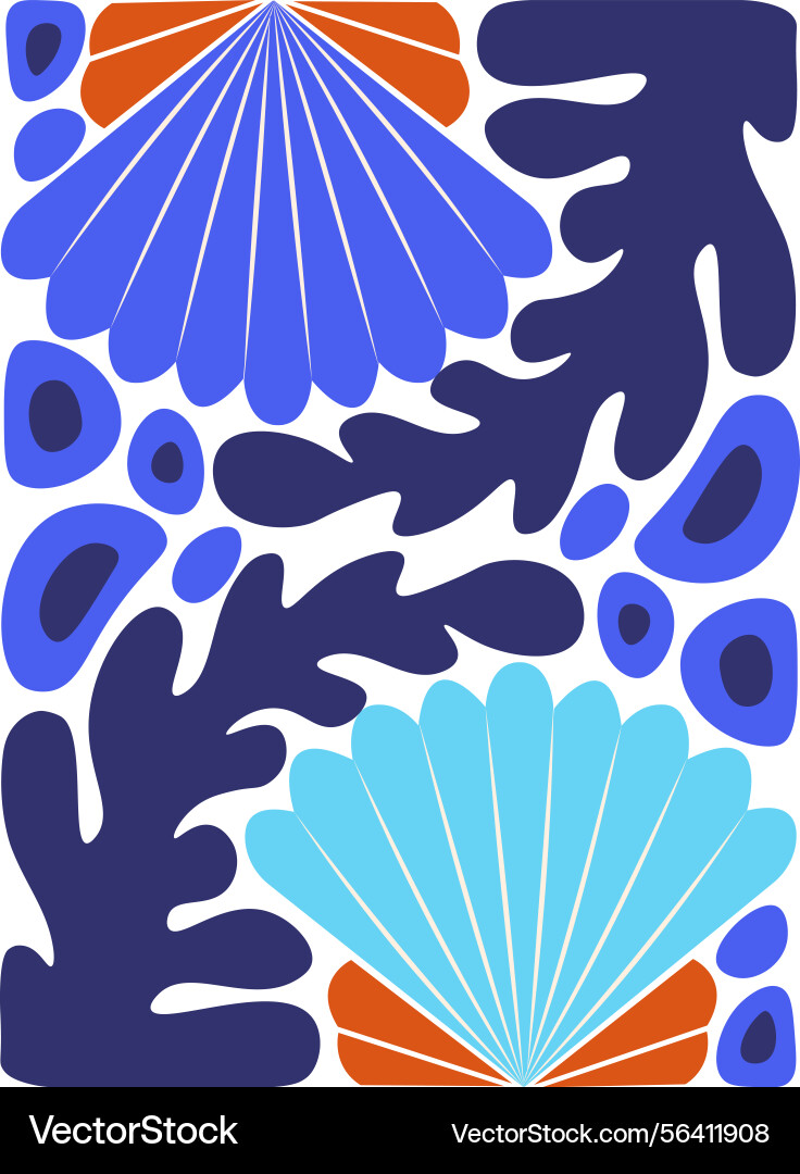 Seashell summer abstract background Seashell summer abstract background vector image