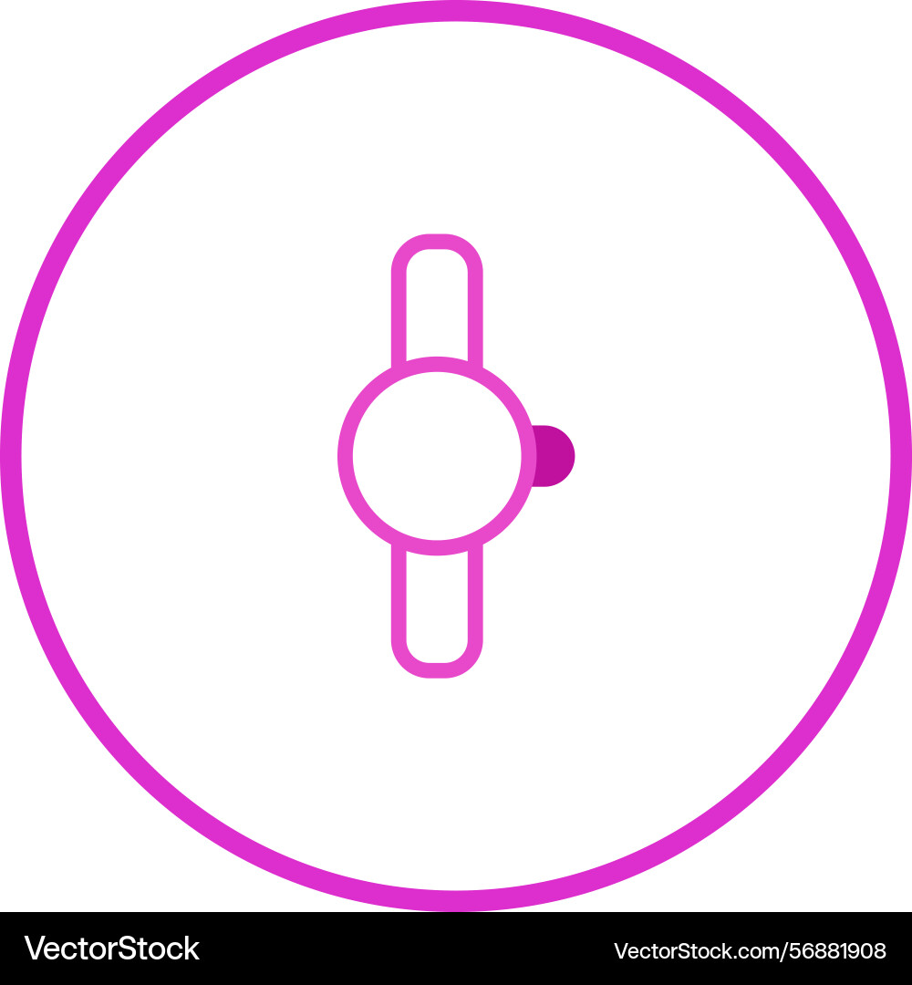 Simple slider icon in pink with circular frame Simple slider icon in pink with circular frame vector image