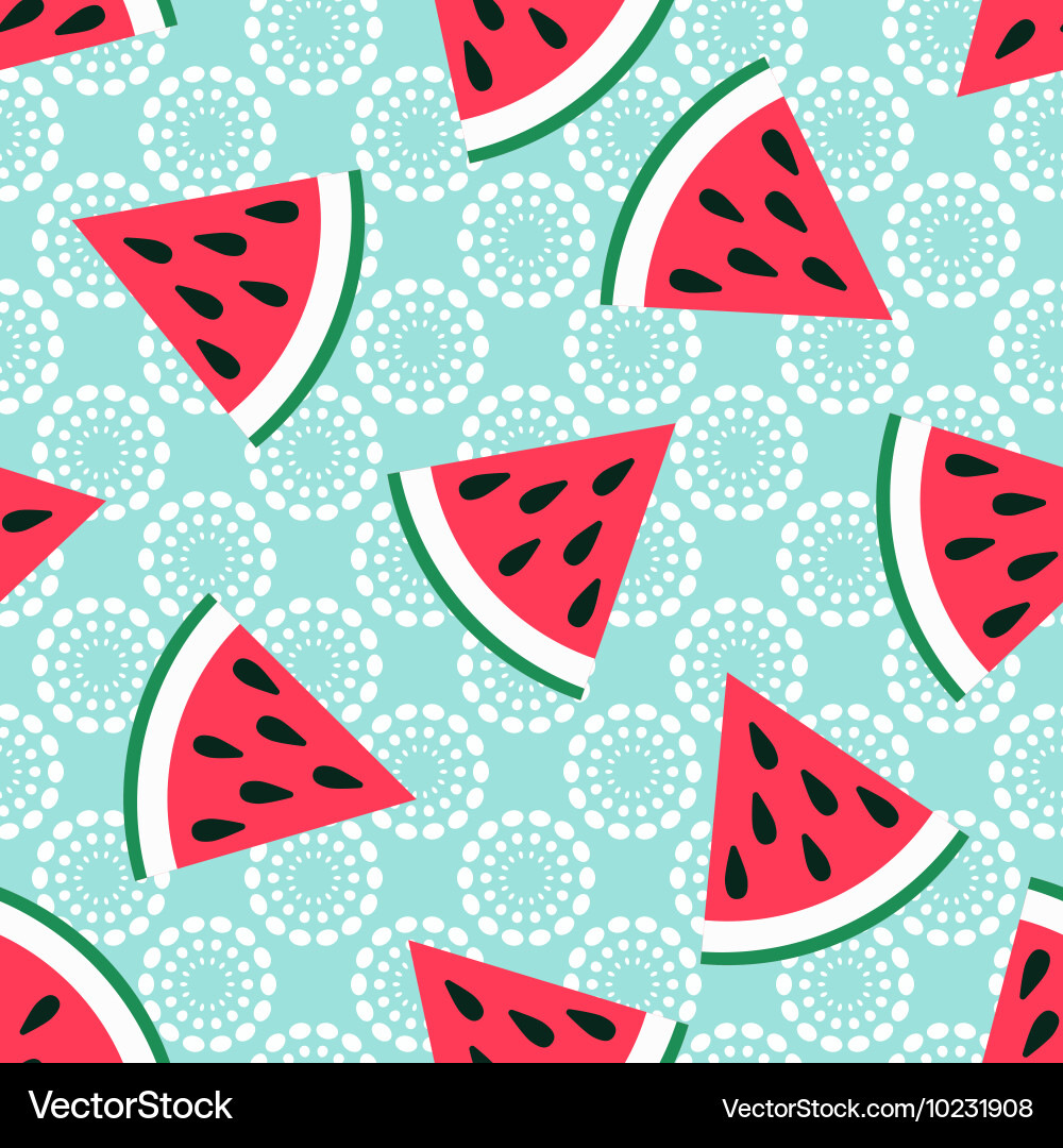 Watermelon Slice Pattern vector image