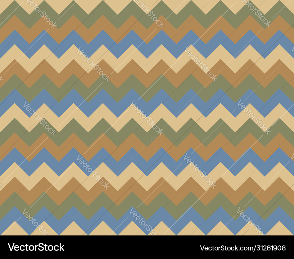 Zigzag pattern seamless zig zag background color Vector Image
