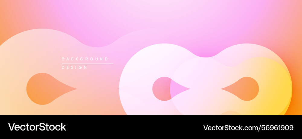 Abstract fluid shapes blend creating soft Abstract fluid shapes blend creating soft vector image