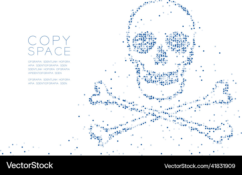 Abstract geometric circle dot molecule particle Vector Image