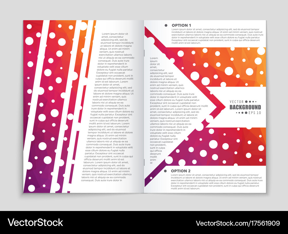 Abstract layout background set for art Vector Image