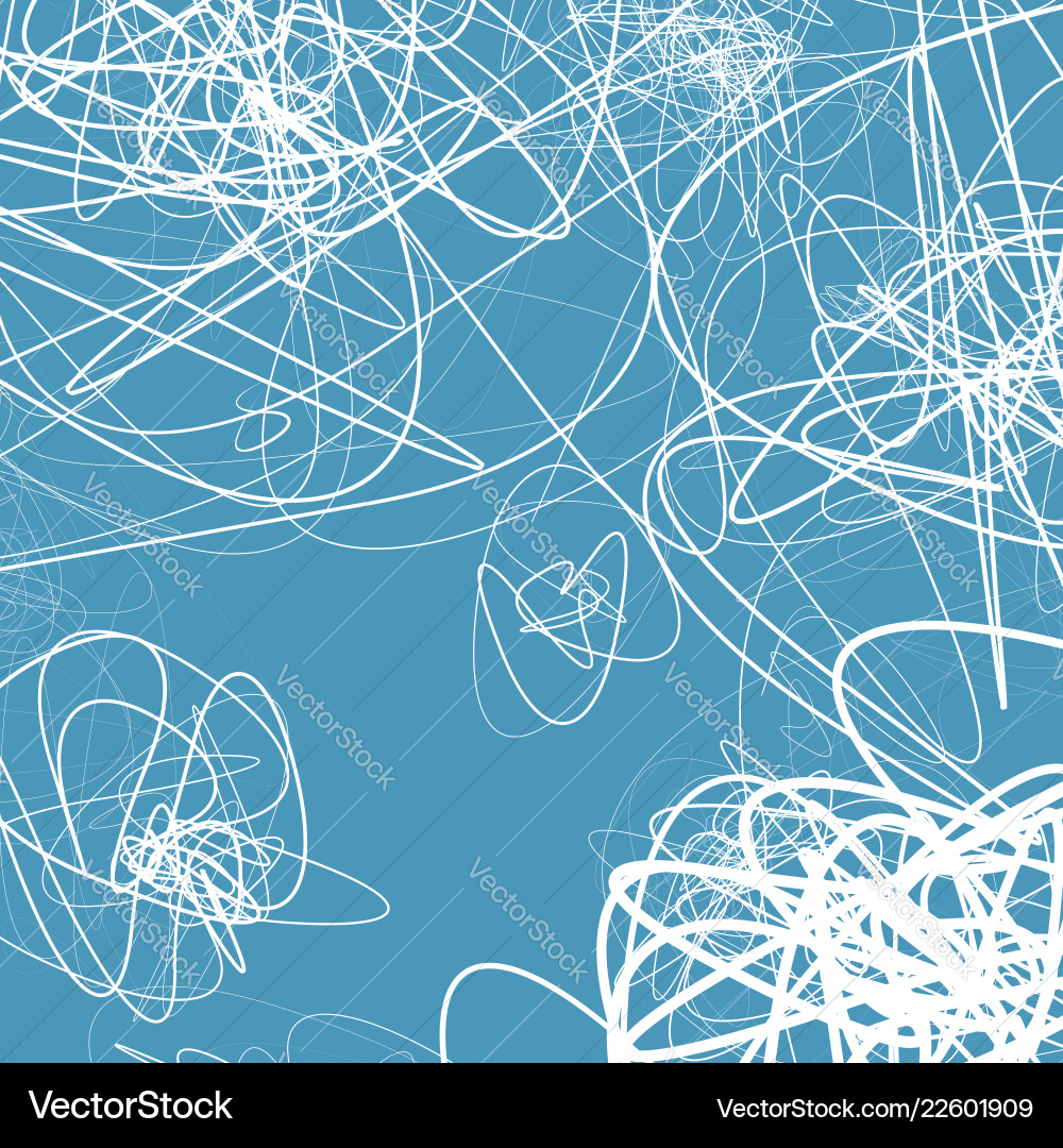 Abstract Sketchy Line Chaos Vector Image