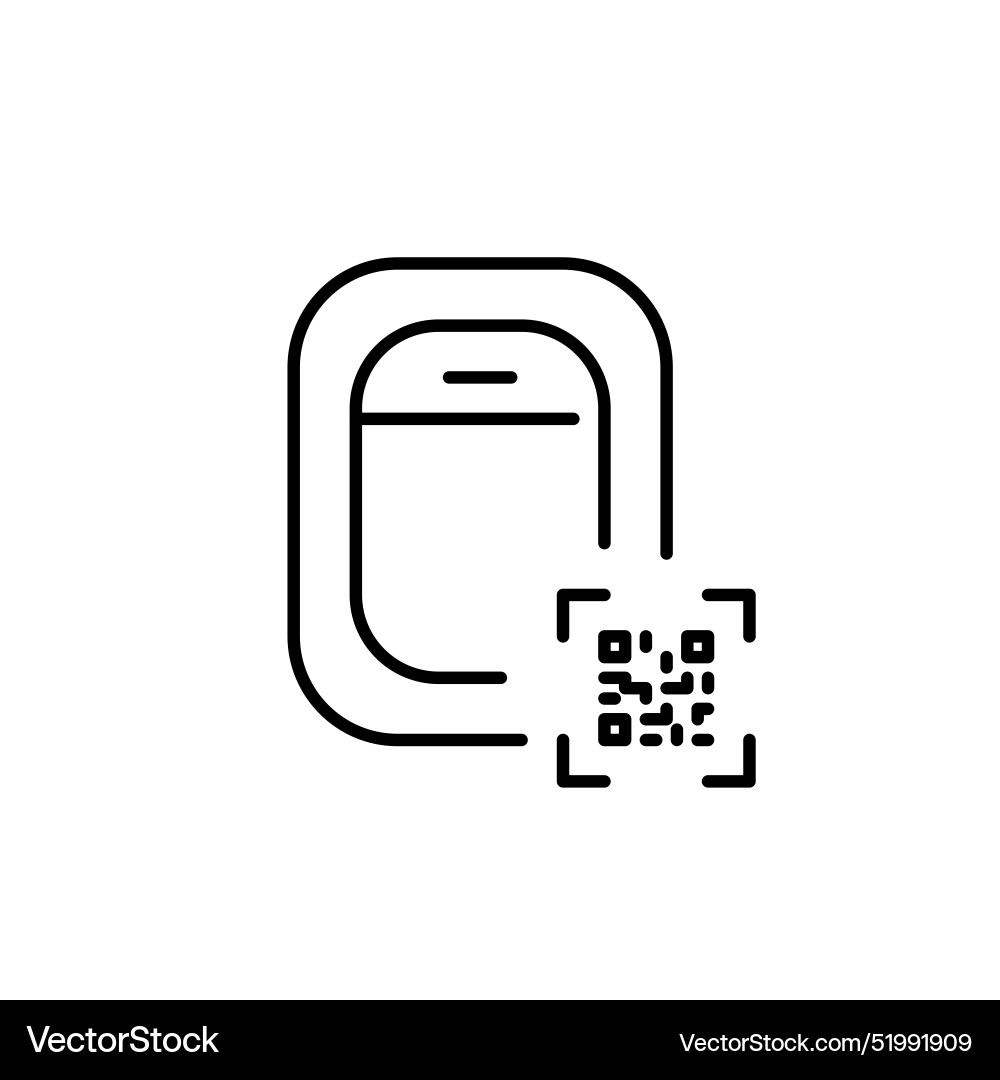 Airplane window and qr code tech-enhanced travel Vector Image