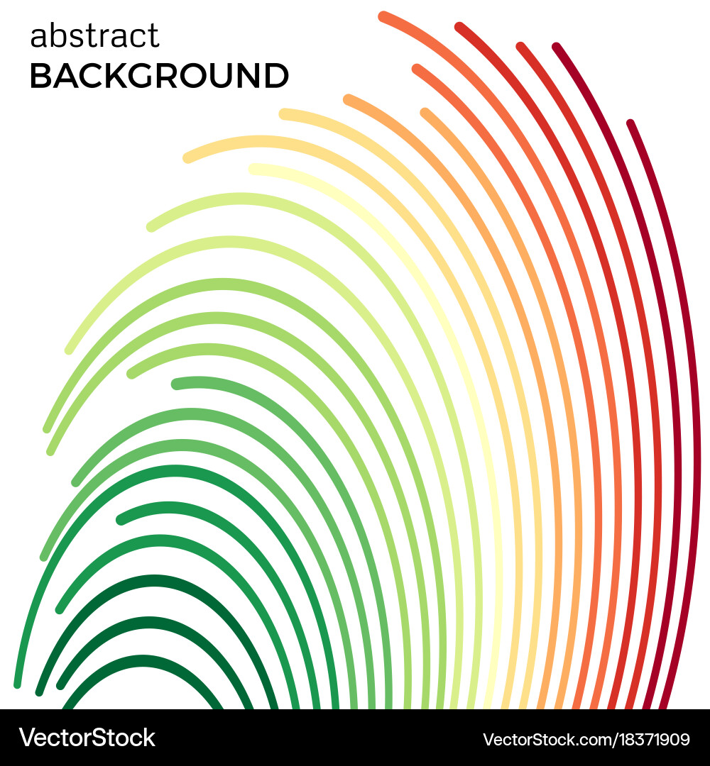Background with colorful rainbow lines Vector Image