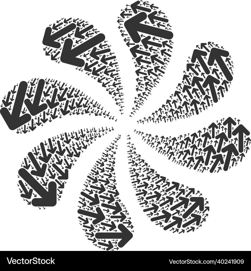 Ccw rotation arrow icon curl turbine Ccw rotation arrow icon curl turbine vector image
