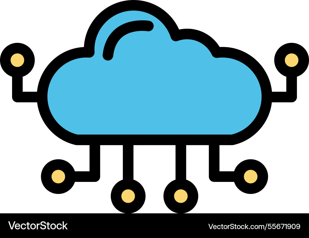 Cloud computing icon design vector image