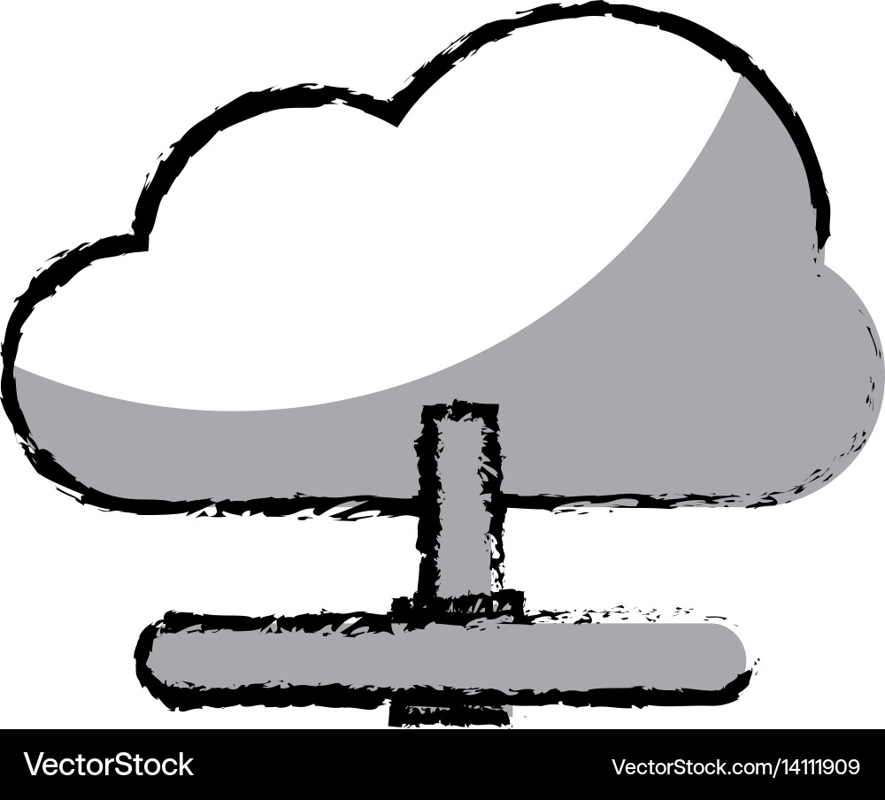 Cloud computing isolated icon Vector Image