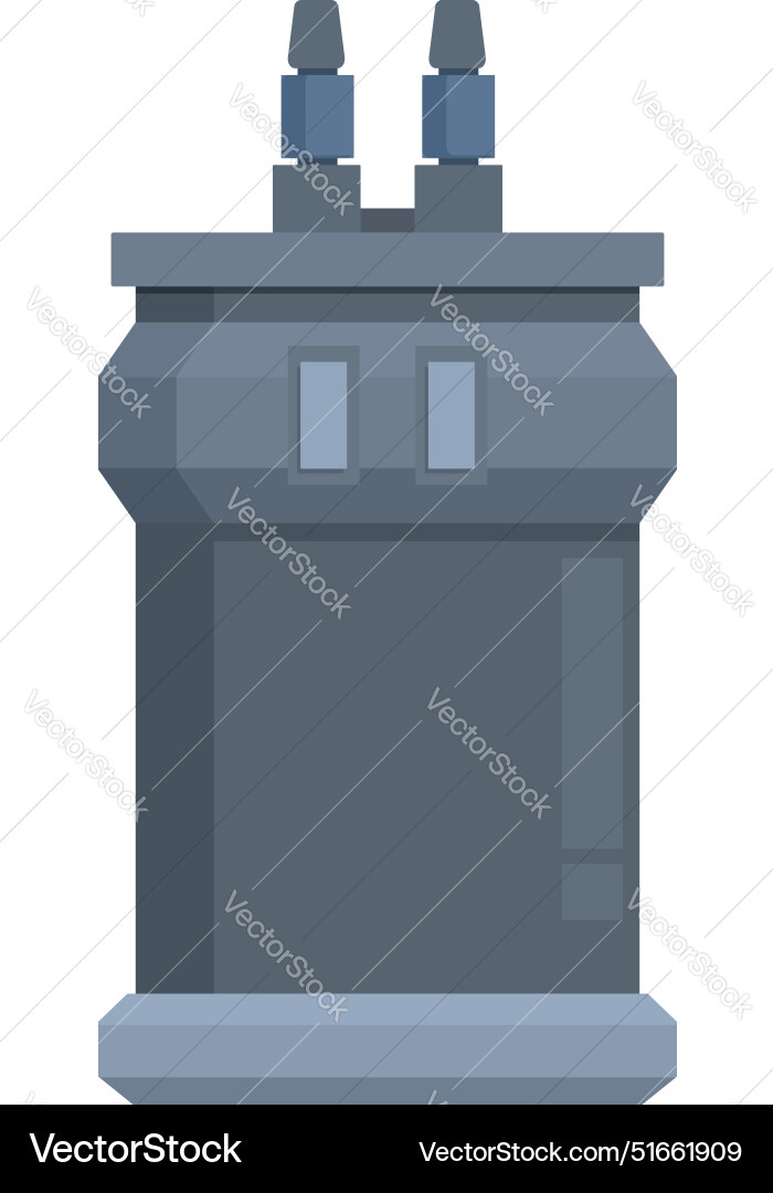 Electric transformer supplying power converting Vector Image