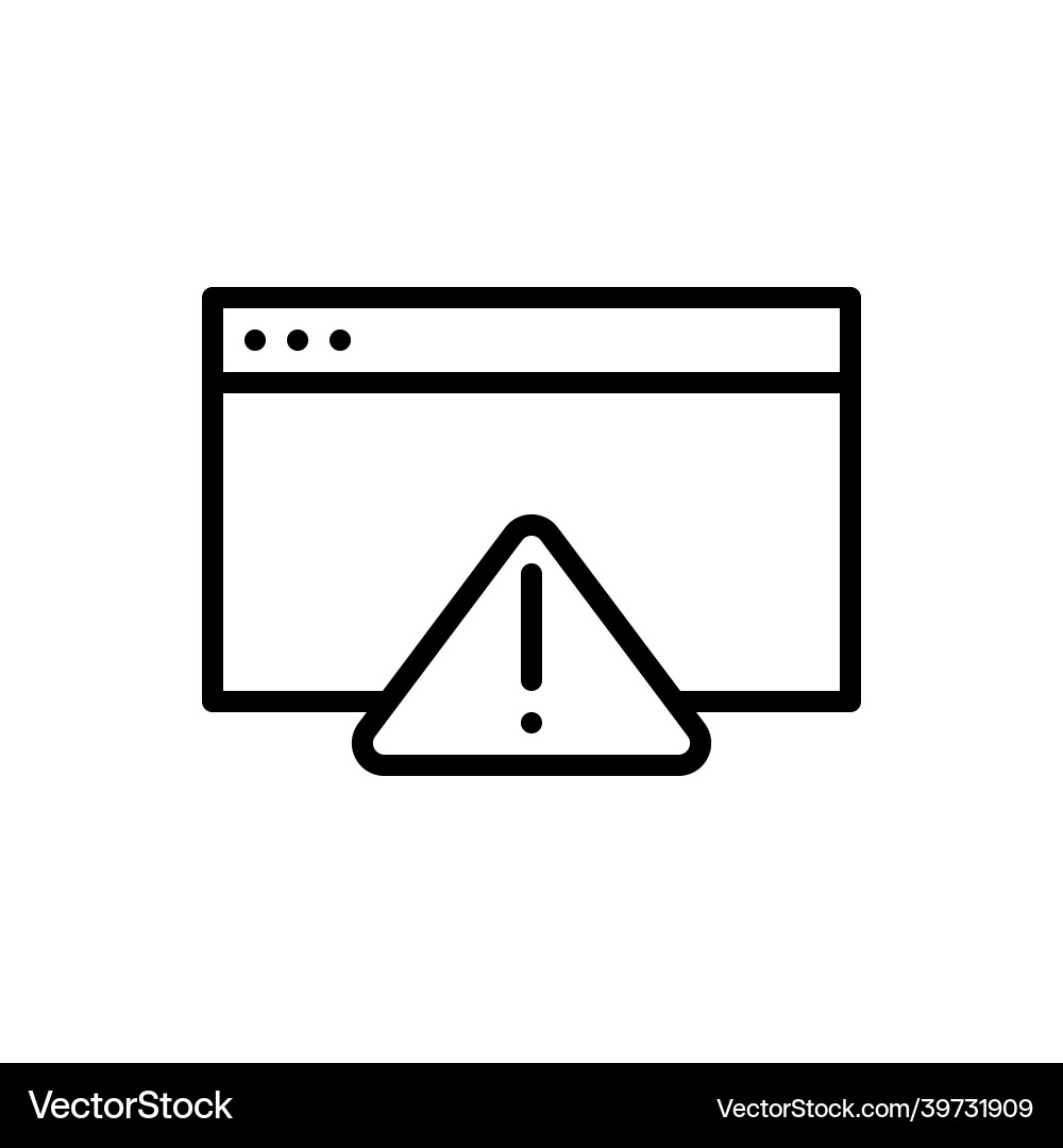 Error icon problem vector image