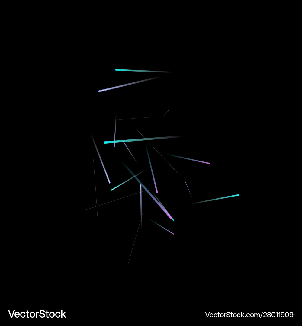 Fast effect motion neon light movement static vector image
