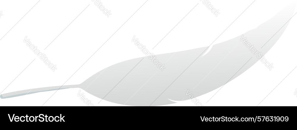 Single feather lightness and simplicity design Vector Image