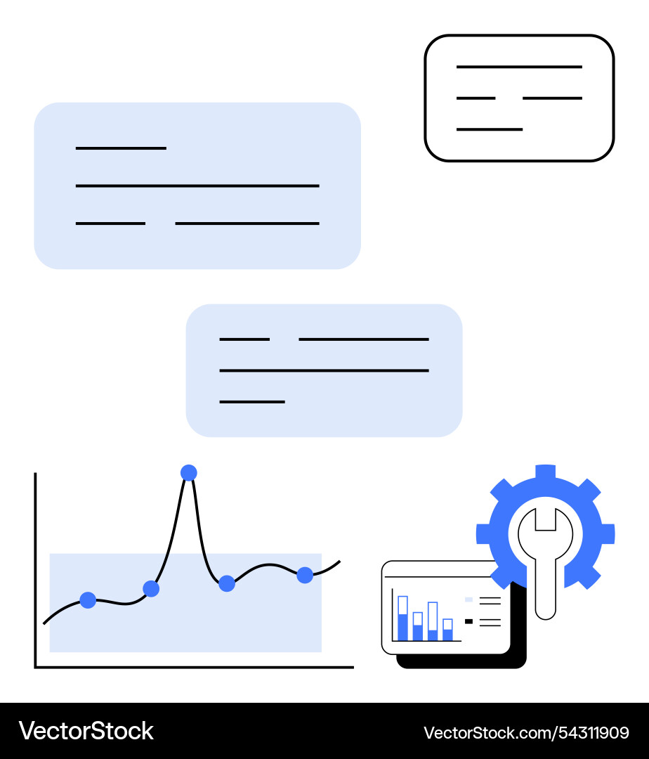 Streamlined data management and visualization Vector Image