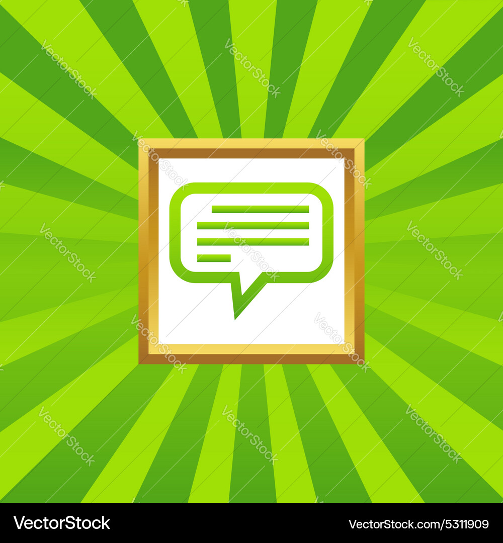 Text message picture icon Vector Image