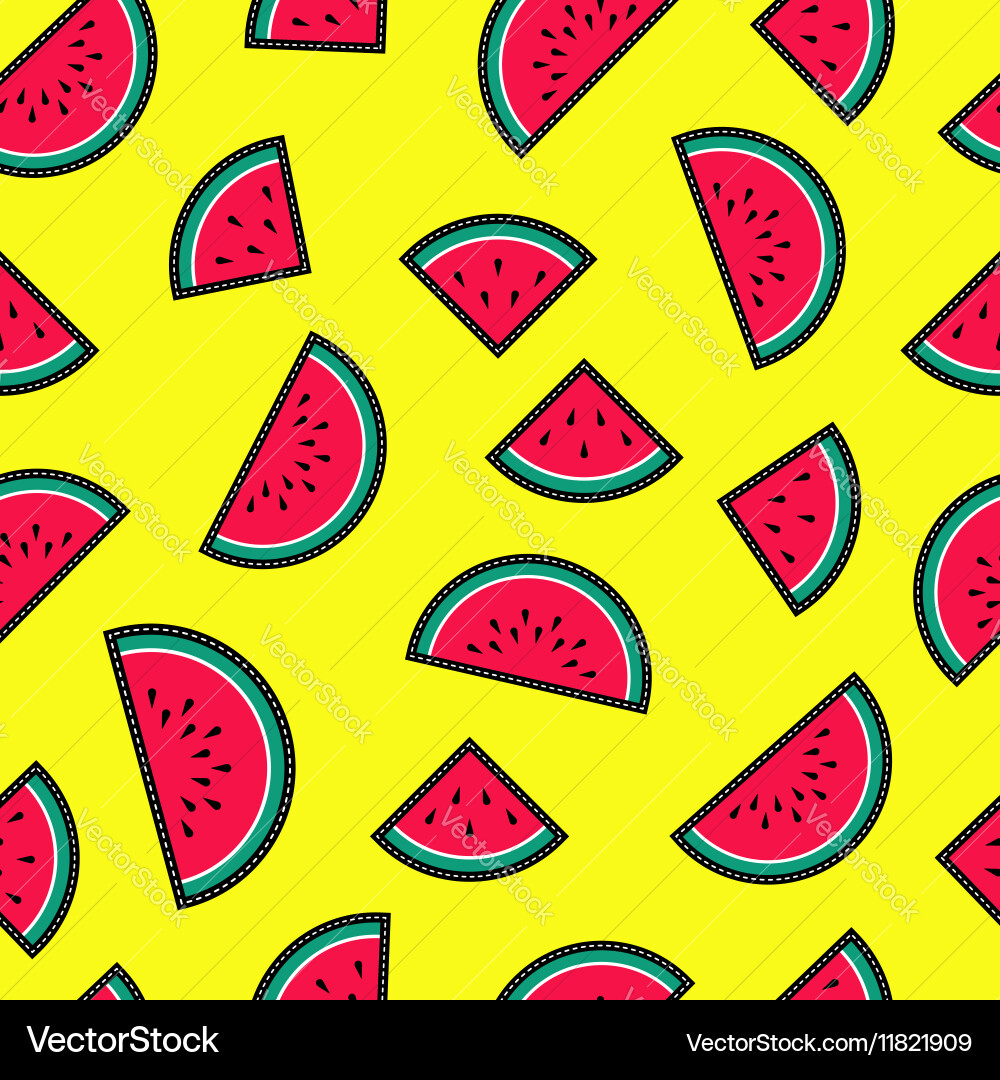 Watermelon Slice Pattern vector image