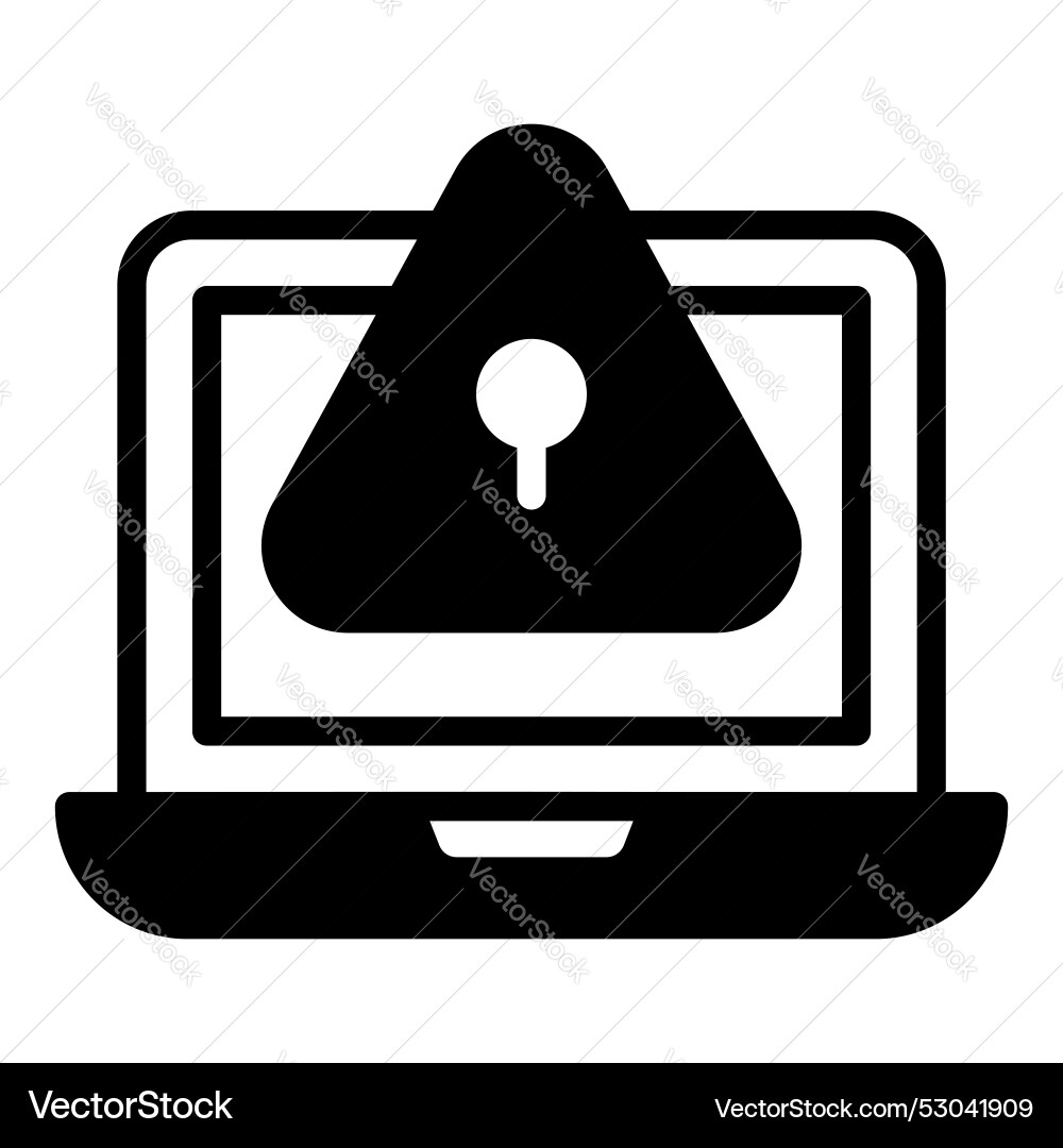 Website error system hacking web security fault vector image