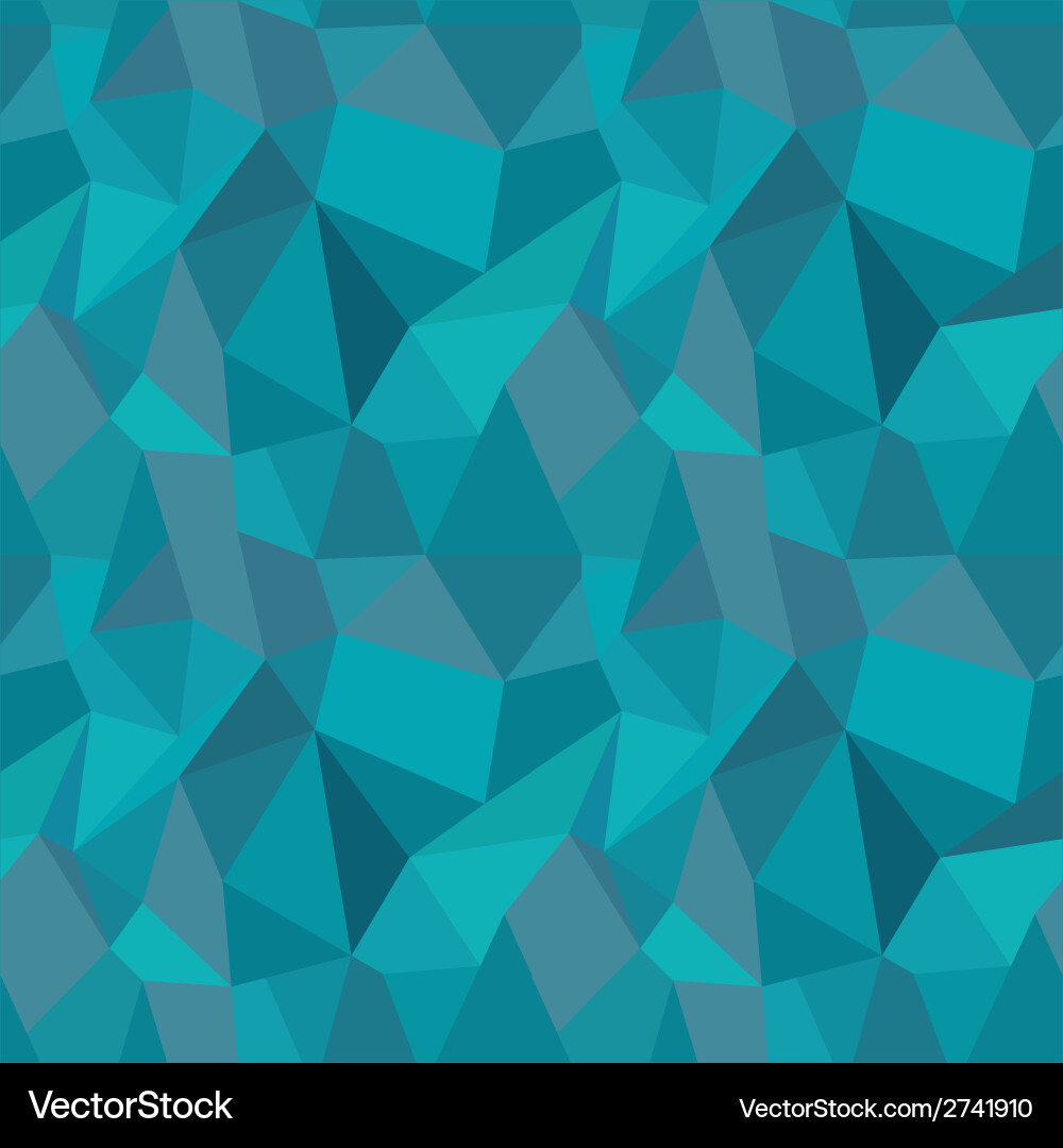 Abstrakt Polygon Blaue Muster Vektorbild