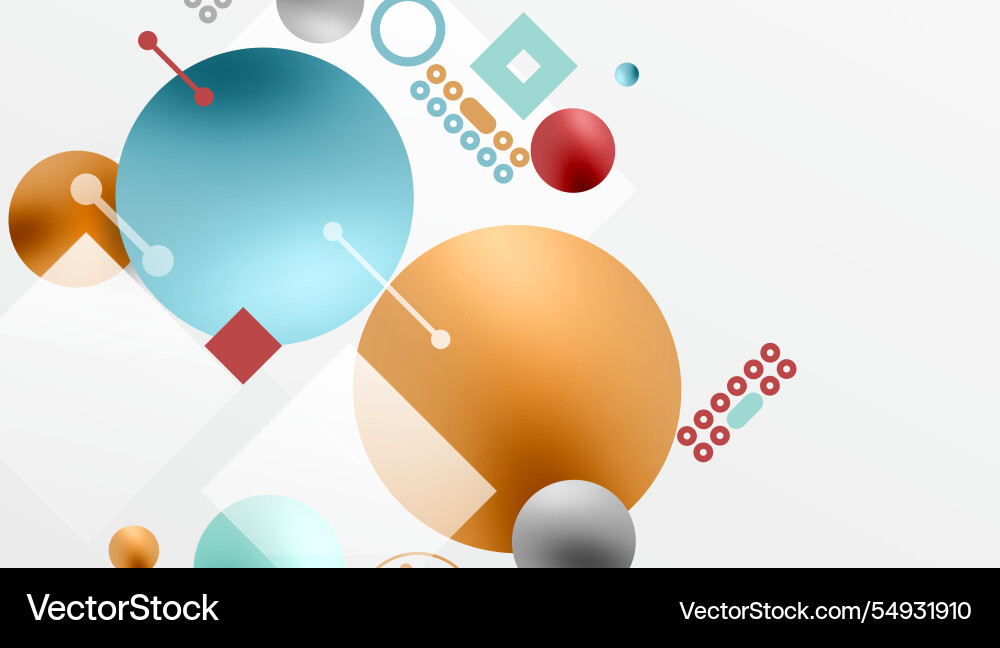 Circles and elements geometric abstract background Circles and elements geometric abstract background vector image