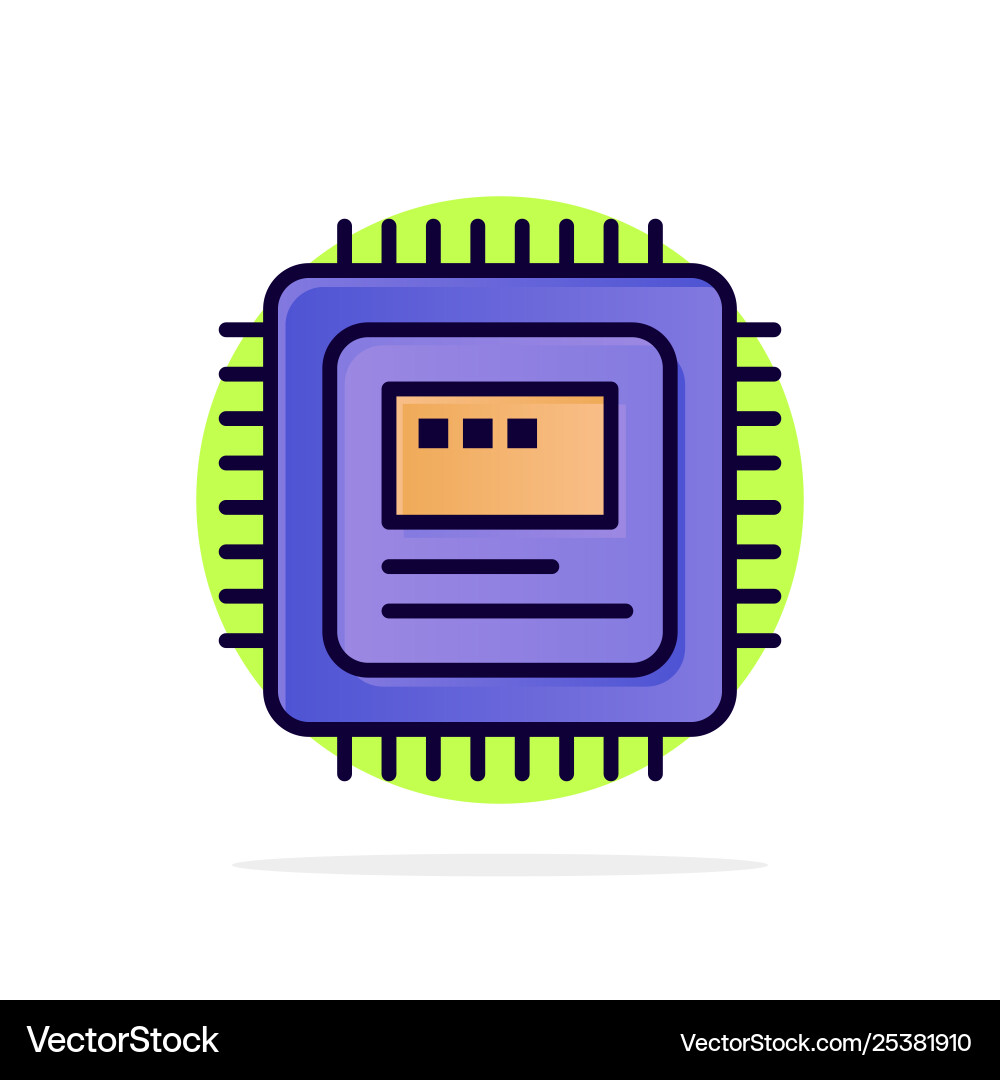 Cpu storage computer hardware abstract circle Cpu storage computer hardware abstract circle Vector Image