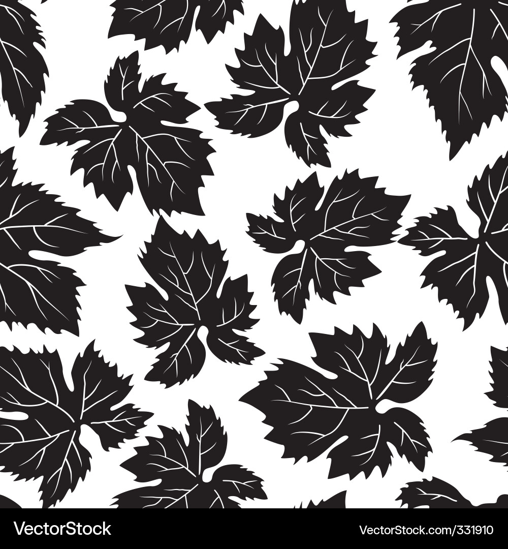 Grape Leaf Pattern vector image