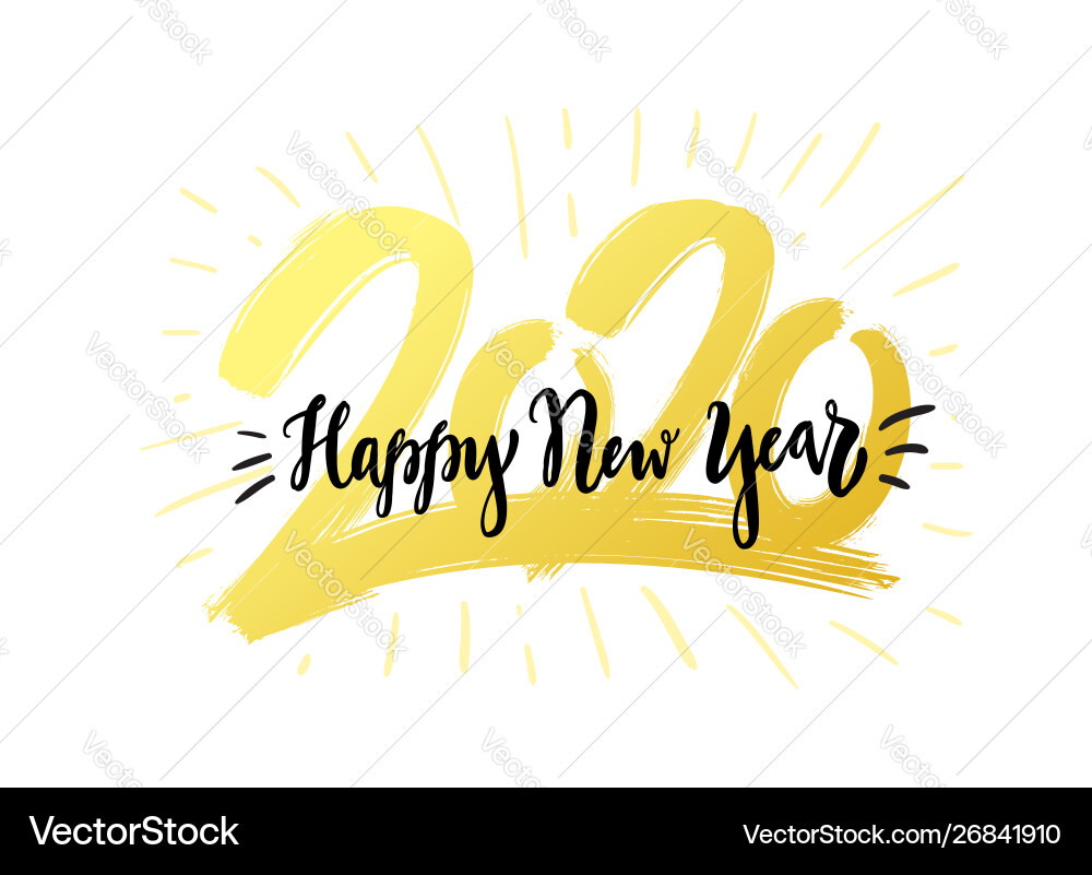 Merry christmas and happy new year greeting Merry christmas and happy new year greeting vector image