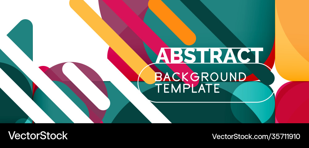 Modern geometric round shapes and dynamic lines Modern geometric round shapes and dynamic lines vector image