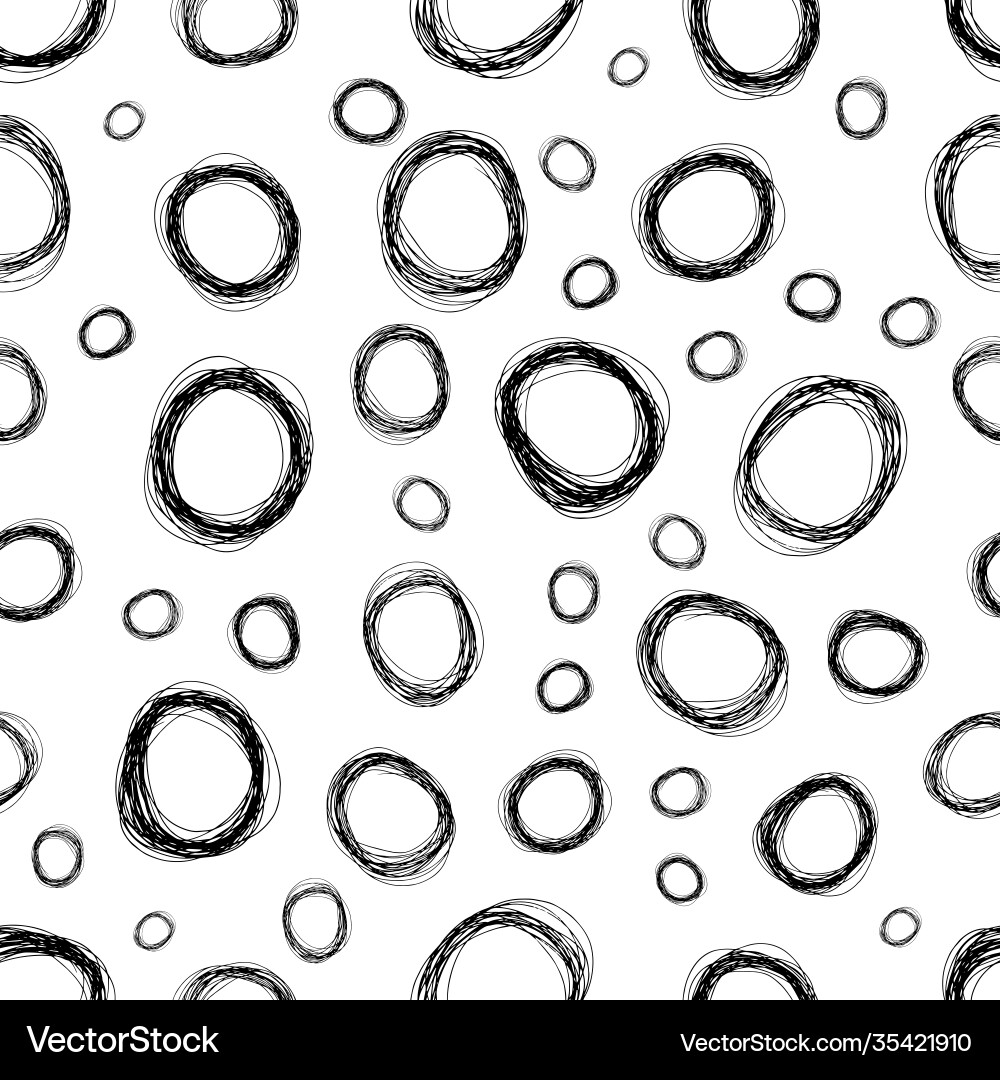 Seamless pattern with black sketch Seamless pattern with black sketch vector image