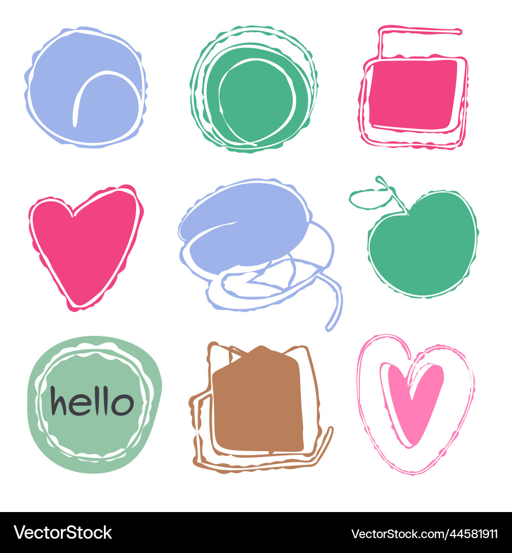 A set of elements for design A set of elements for design Vector Image