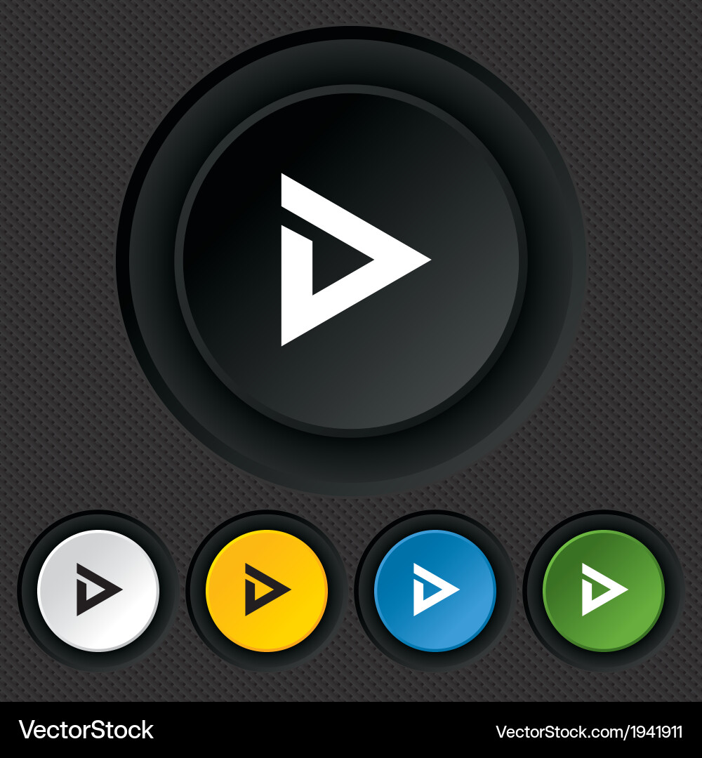 Arrow sign icon next button navigation symbol vector image